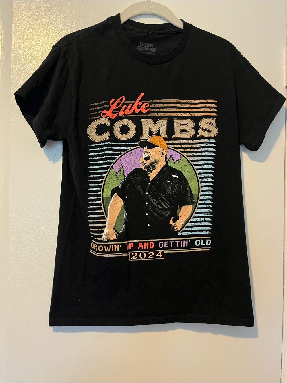Luke Combs Black Graphic Tour T-Shirt - 2024